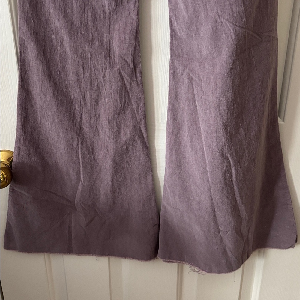 Purple Flare Leg Pants - Picture 4 of 4